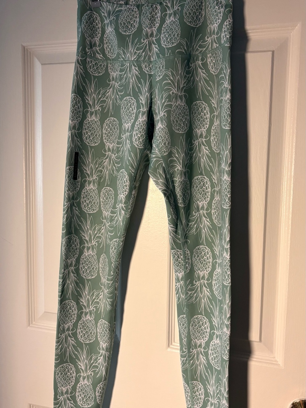 Women’s Love Fitness Pineapple-Print Leggings - Sage Green